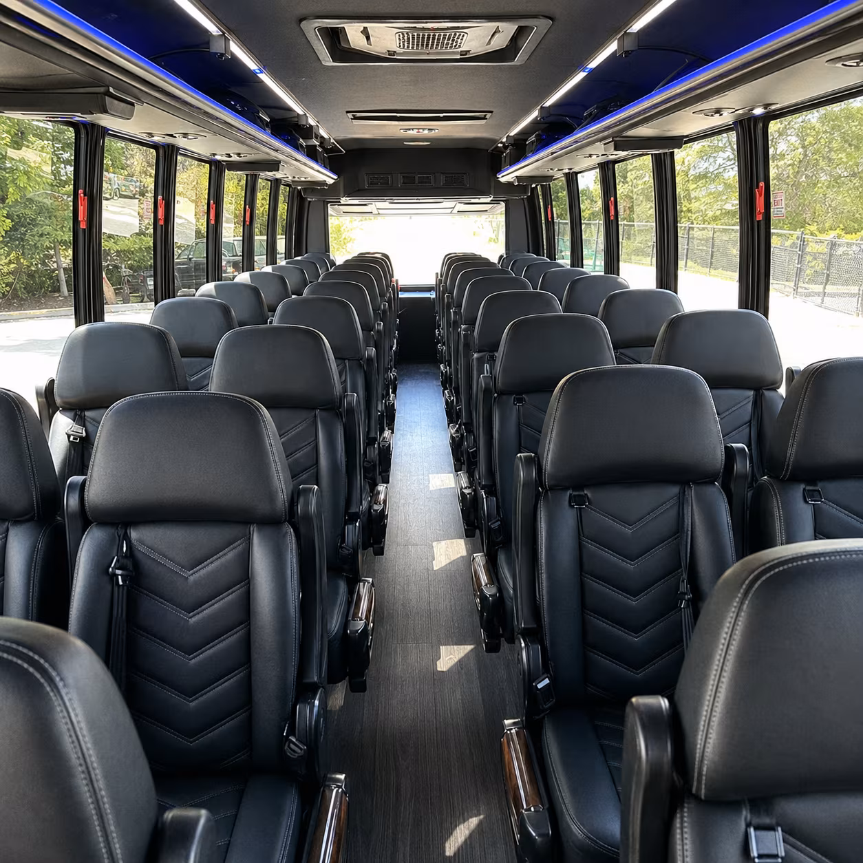 glendale 28 passenger minibus inside