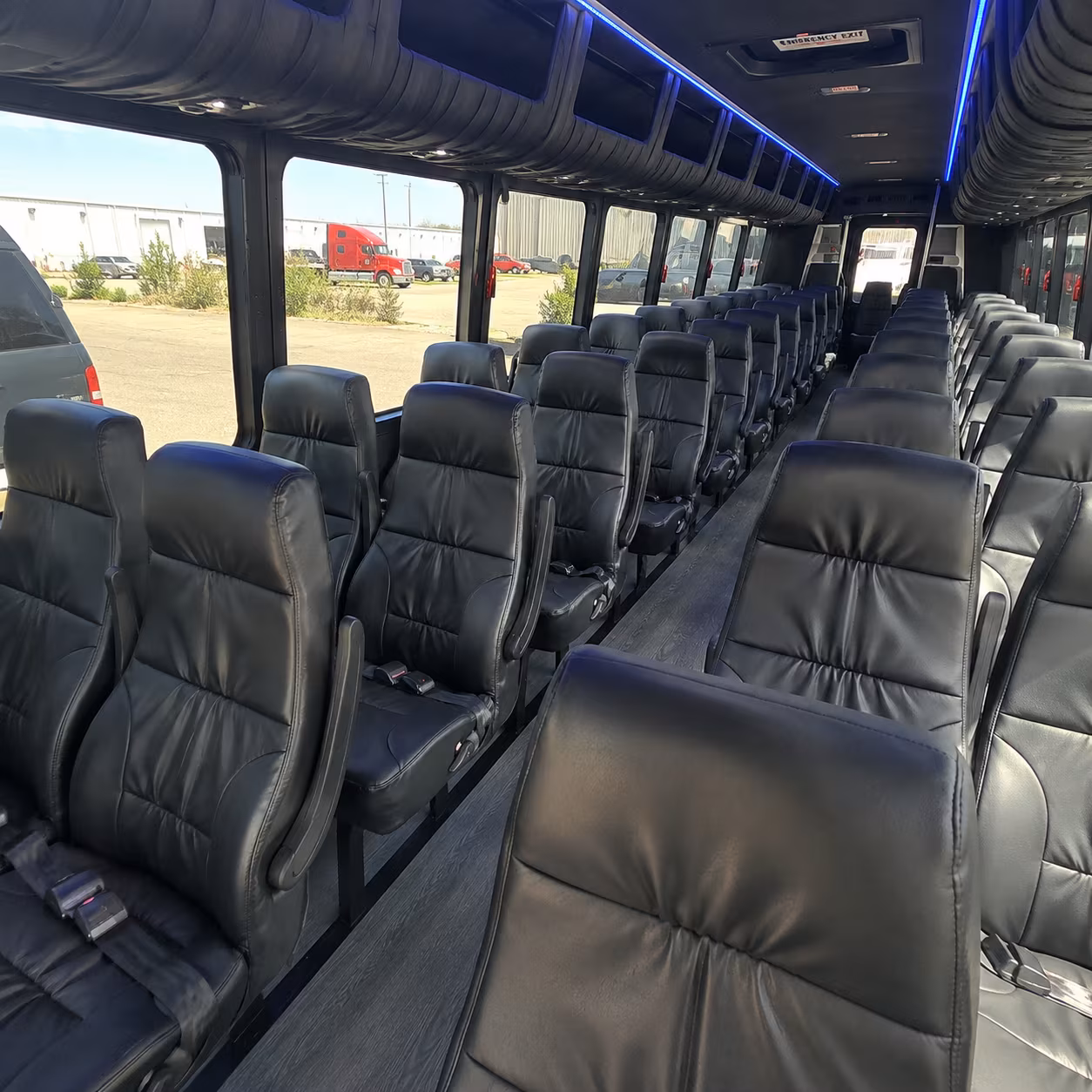 glendale 28 passenger minibus interior