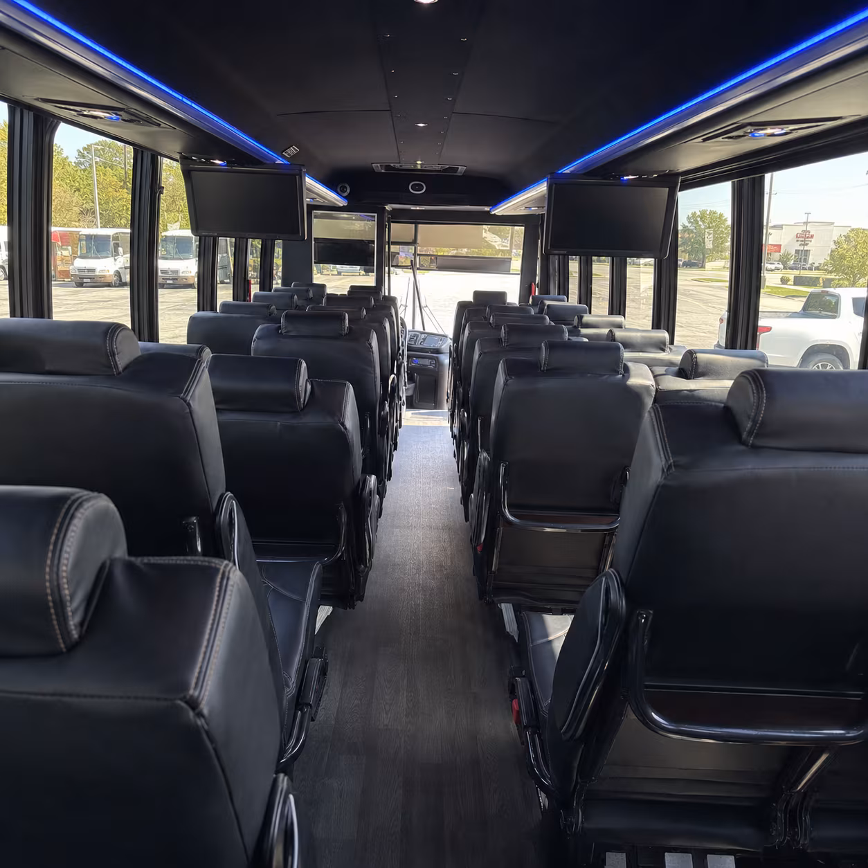 glendale 35 passenger minibus inside