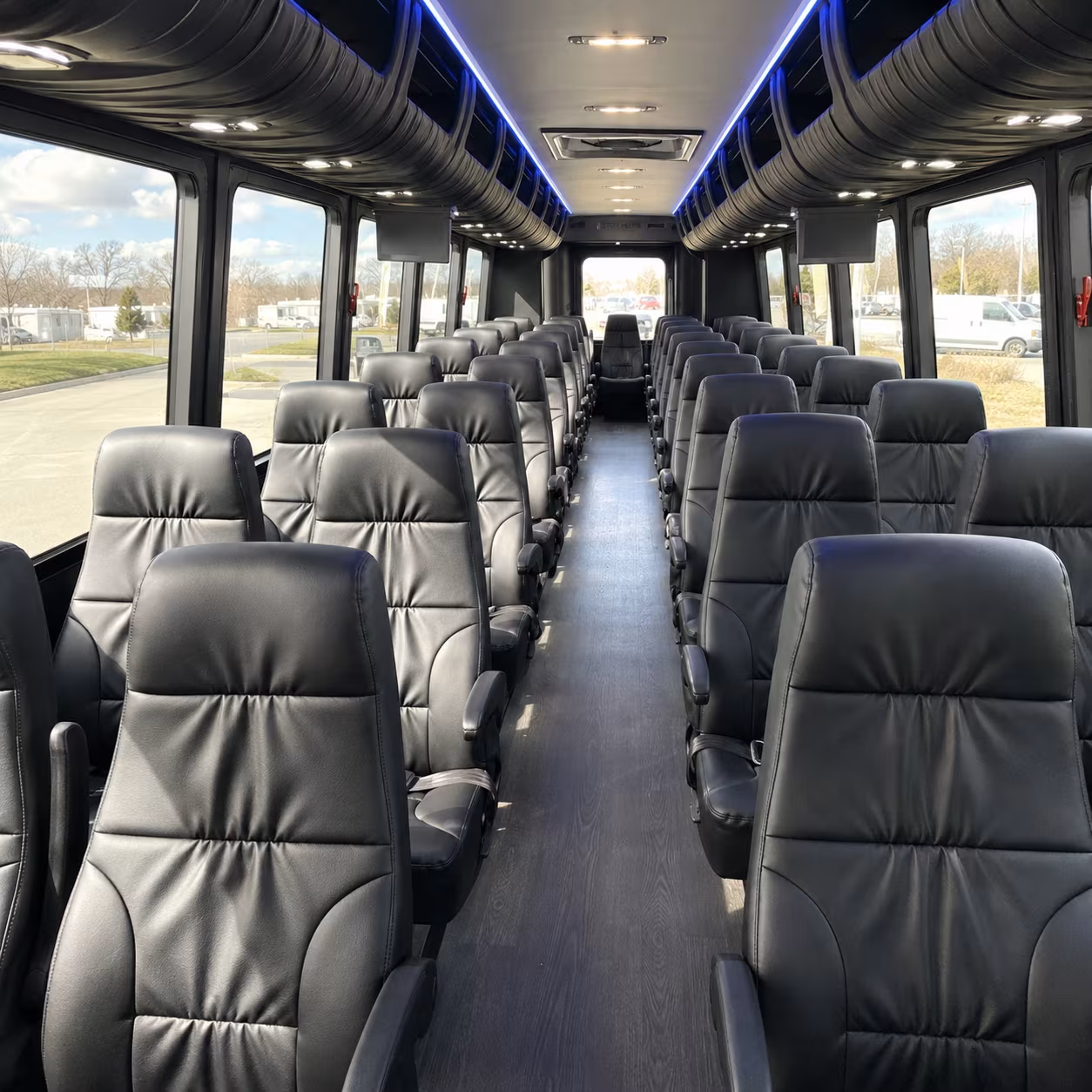 glendale 35 passenger minibus interior
