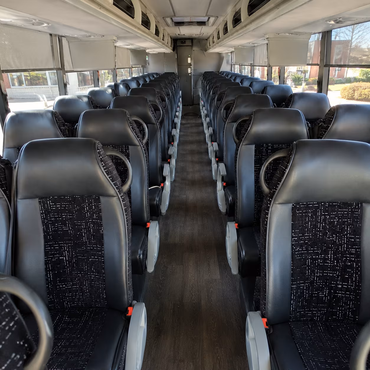 glendale 56 passenger charter bus interior