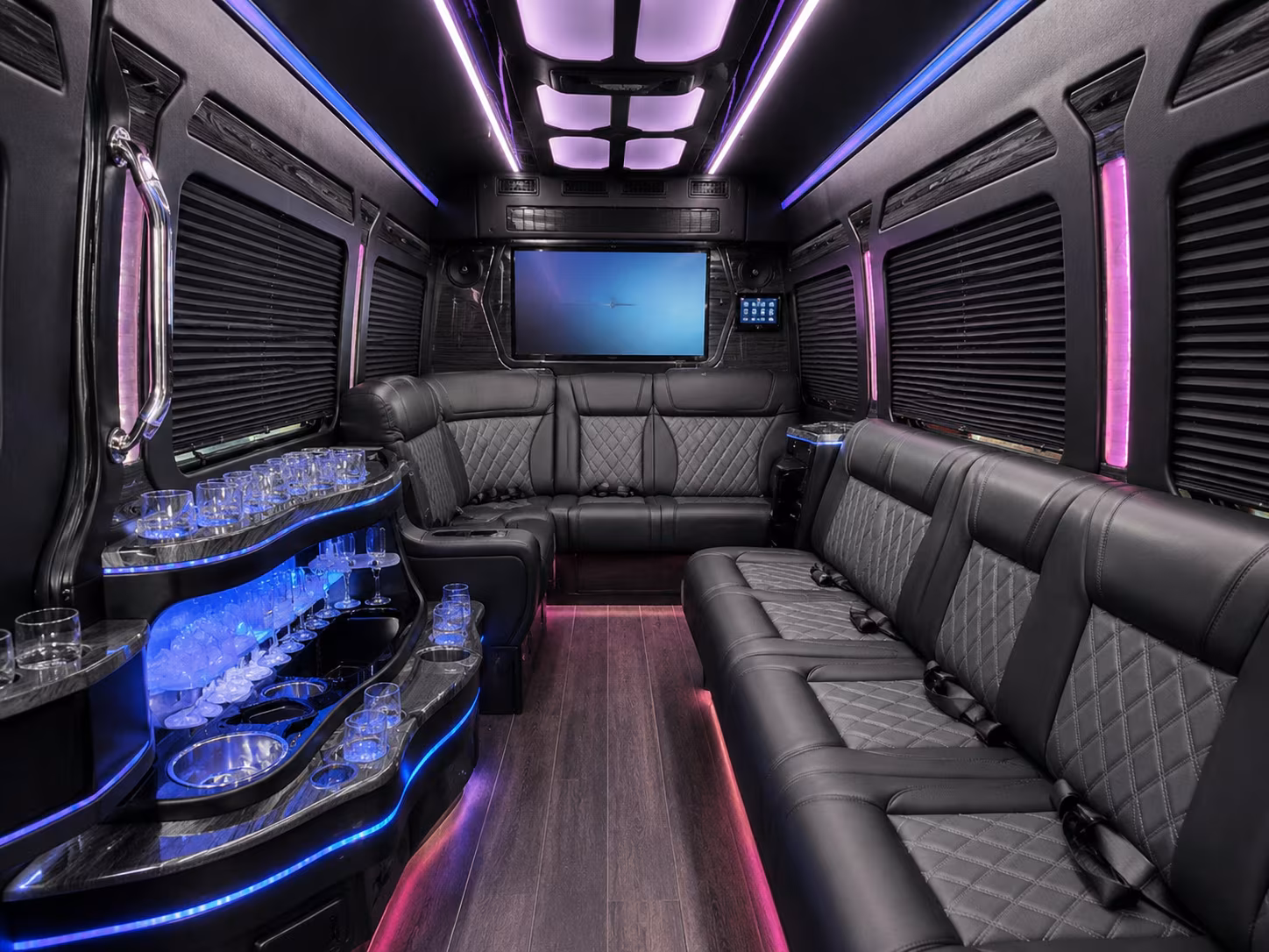 glendale airport transportation onboard seating