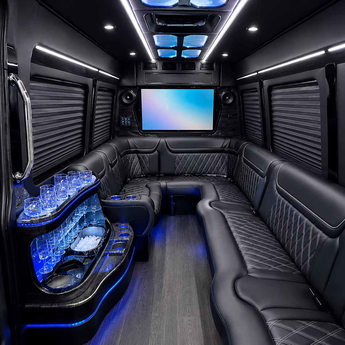 glendale party bus interior