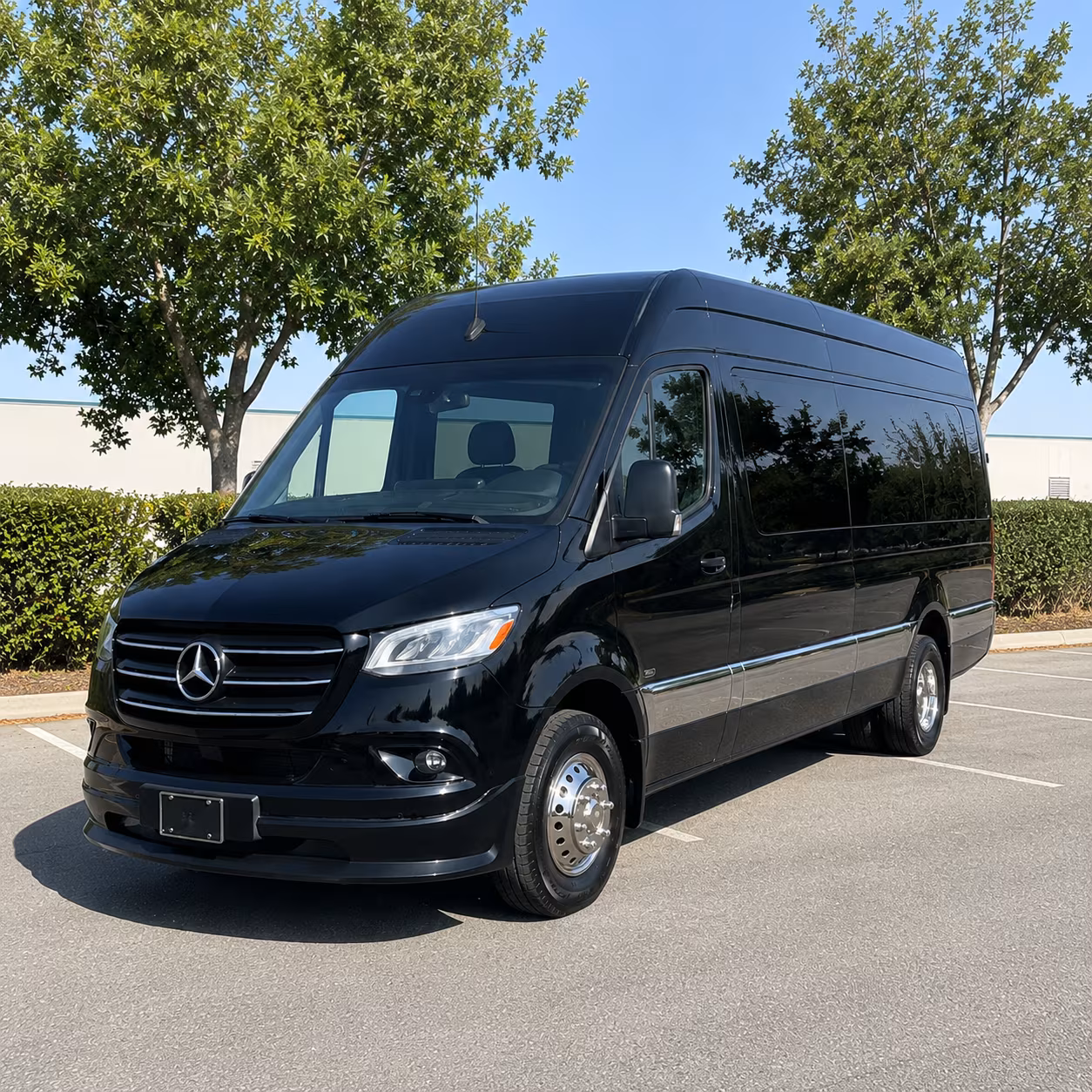 sprinter vans and limos for intimate glendale wedding groups